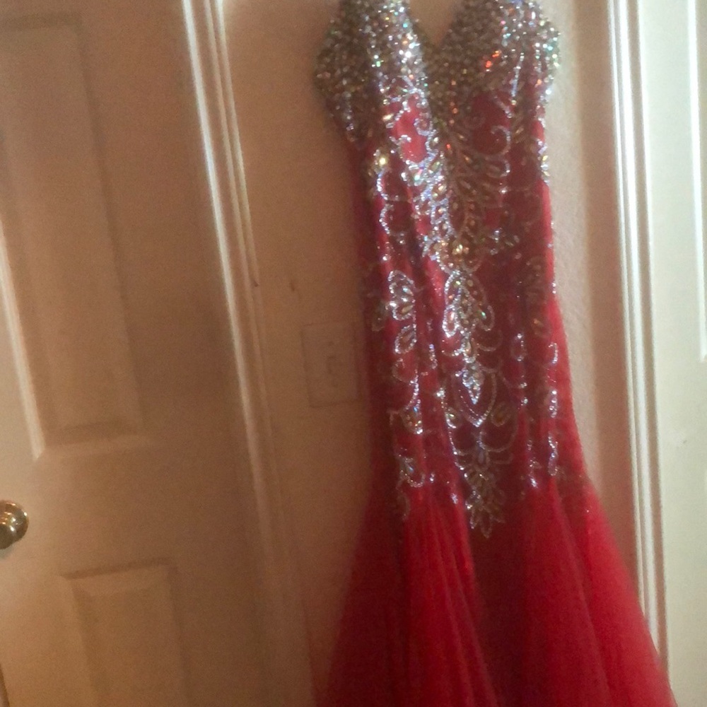 Red with Sparkles
